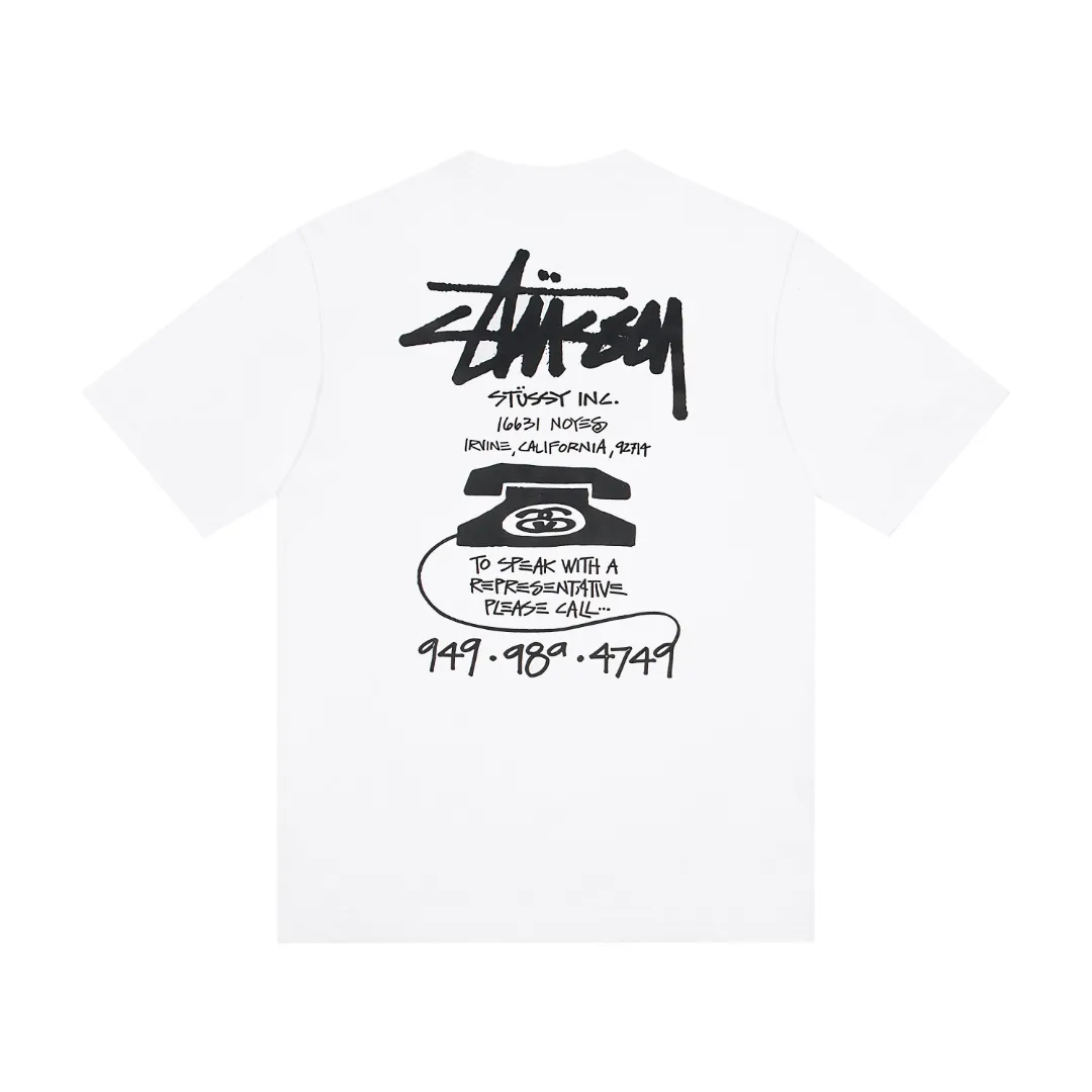 🔥 073# P55 （In Stock ） Stussy T Same Style ：Black White Size：S M L XL ： 260 ：